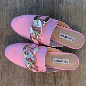 Steve Madden Pink Slides Size 8